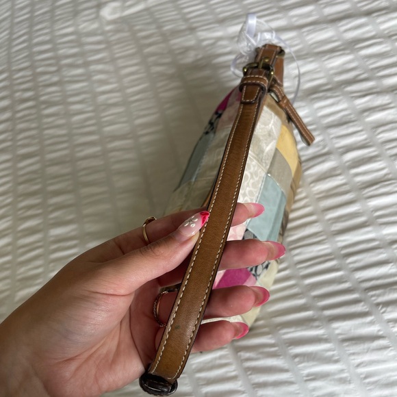 Vintage COACH Patchwork Mini Y2K Shoulder Purse - Picture 6 of 13